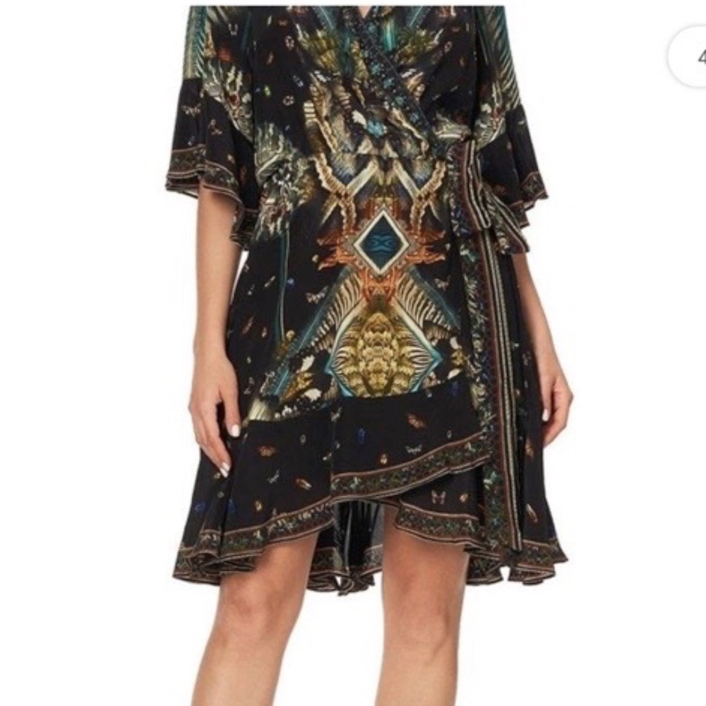 Camilla Wrap Dress With Raglan Sleeve